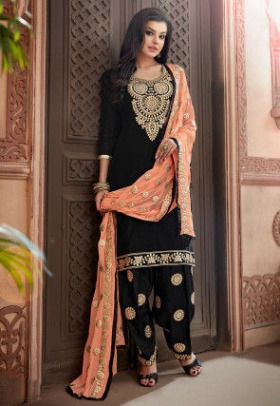 Black Punjabi Suits Party Wear