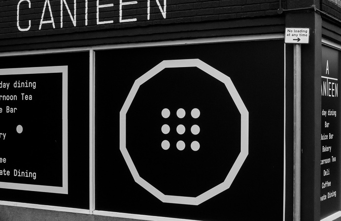 ACANTEEN restaurant food cafe interior design branding corporate identity IWANT london UK minimal mindsparkle mag packaging eat colorful col