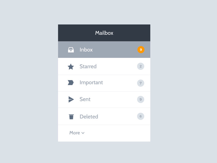 My stuff from dribbble. #mailbox #ui #ux #design #dribbble #mails #flatdesign #cleandesign #illustrator