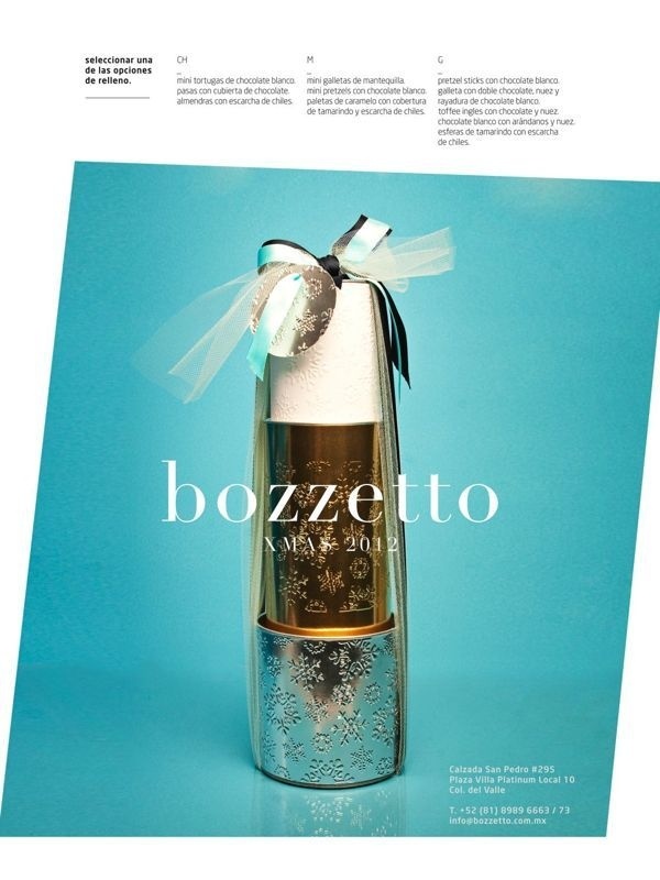 XMAS 12 by Bozzetto on Behance #boxes #silver #aqua #gold