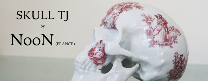 porcelain skull by NooN x K.Olin tribu ( Porcelain Limoges, France ) #france #porcelain #porcelaine #limoges #skull