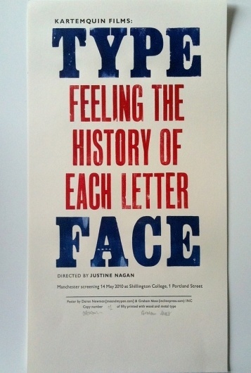 TYPEFACE Film on the Behance Network #print #poster #typography