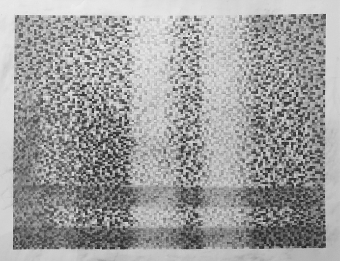 Even Silence Makes Noise, 84x64 cm, 2013-2014. #white #black #karin #art #and #granstrand
