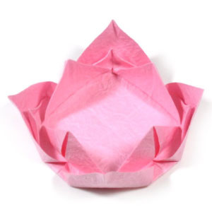 How to make an easy origami lotus flower (http://www.origami-flower.org/howto-origami-lotus.php)