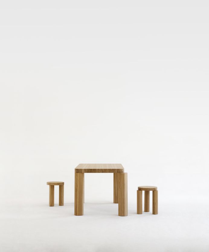 Offset Dining Table by Philippe Malouin