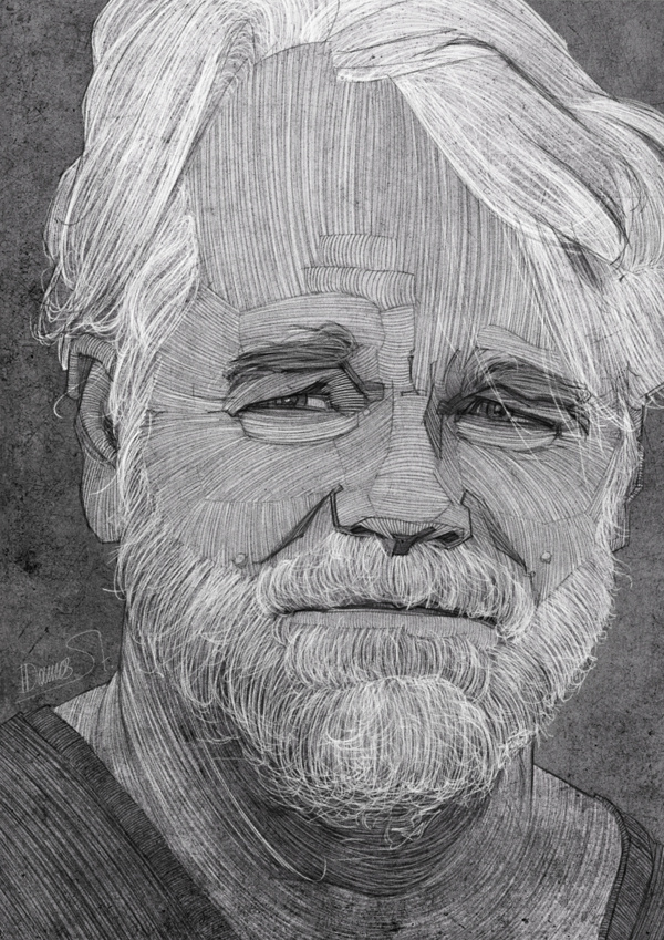 Famous Caricatures by Stavros Damos #philip #illustration #seymour #hoffman