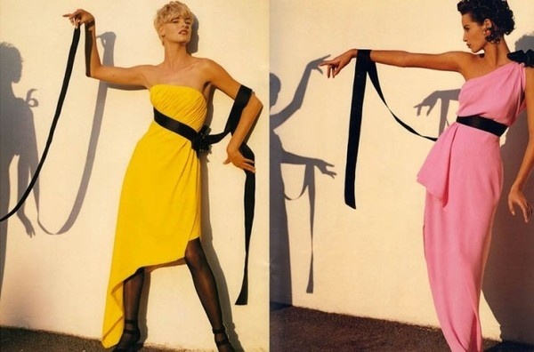 Linda Evangelista and Christy Turlington by Karl Lagerfeld #fashion #photography #inspiration