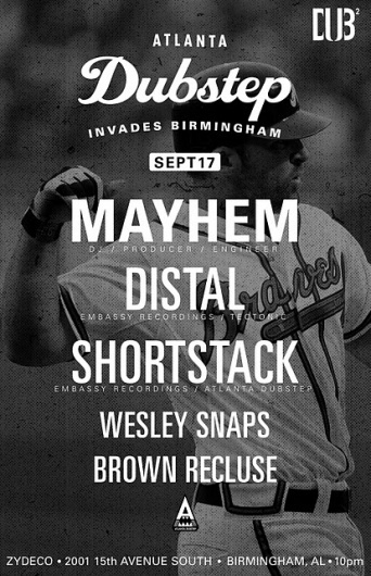 'The Editions': #atlanta #dubstep #poster #baseball #typography
