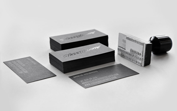 The Streethearts #business #branding #card #design #graphic #black #paint #identity #type #hand