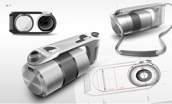 Amazing Braun Camera Industrial Design by Pierre Francoz - Braun Pivo #camera #design #graphic #product #braun