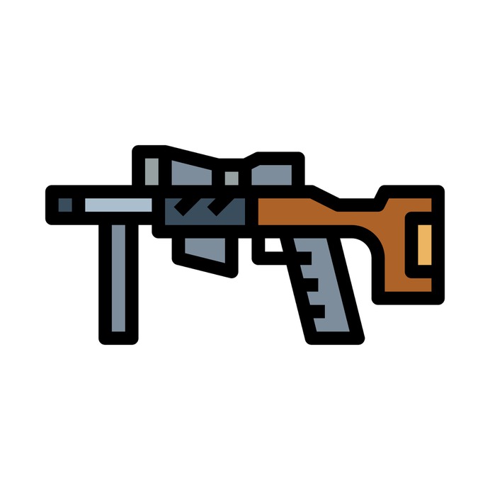 See more icon inspiration related to war, pistol, rifle, miscellaneous, sniper, arm, gun, weapons and weapon on Flaticon.