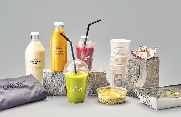 ACANTEEN restaurant food cafe interior design branding corporate identity IWANT london UK minimal mindsparkle mag packaging eat colorful col