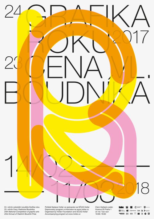 Grafika Roku 2017 – a poster for the Czech national competition of graphic arts.