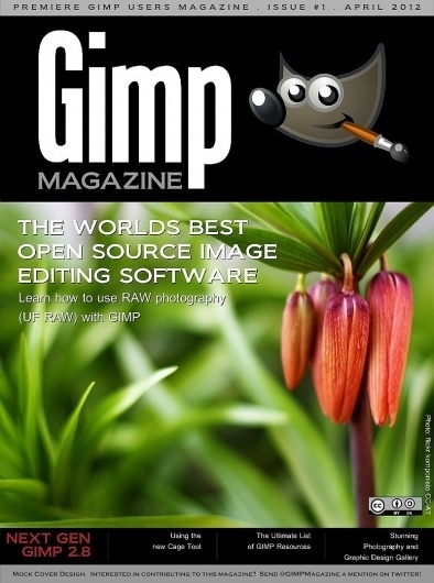 GIMP Magazine #design #graphic #cover #photography #art #gimp #magazine #typography