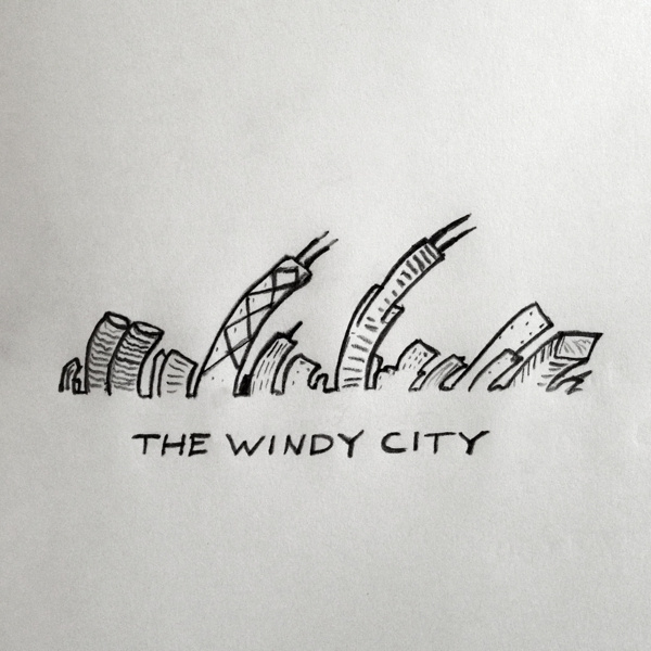 Chi-Town #chicago #cityscape #city #the #illustration #windy #drawing