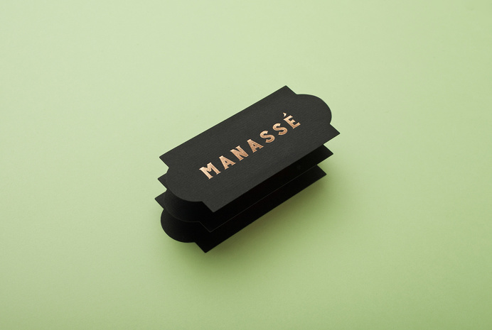 The new luxurious french patisserie & boulangerie named Manassé was designed by minimal branding & corporate identity specialists from Mexi