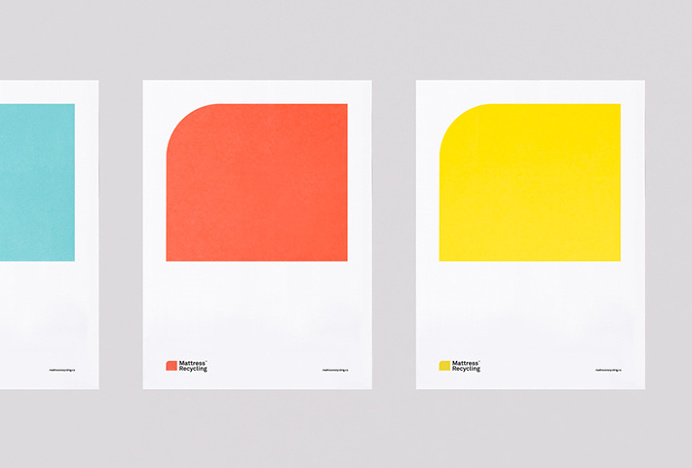 Mattress Recycling by Brief #colourful #graphic design #poster