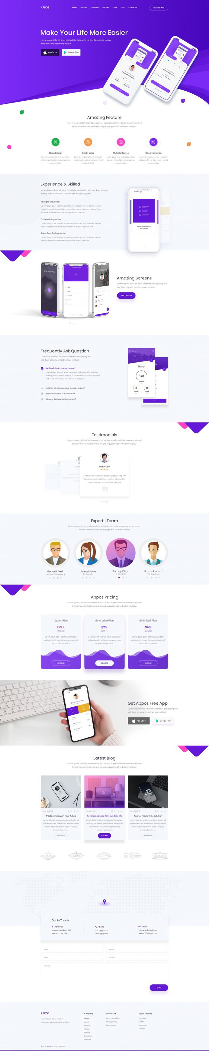 APPOS – Creative App Landing Template