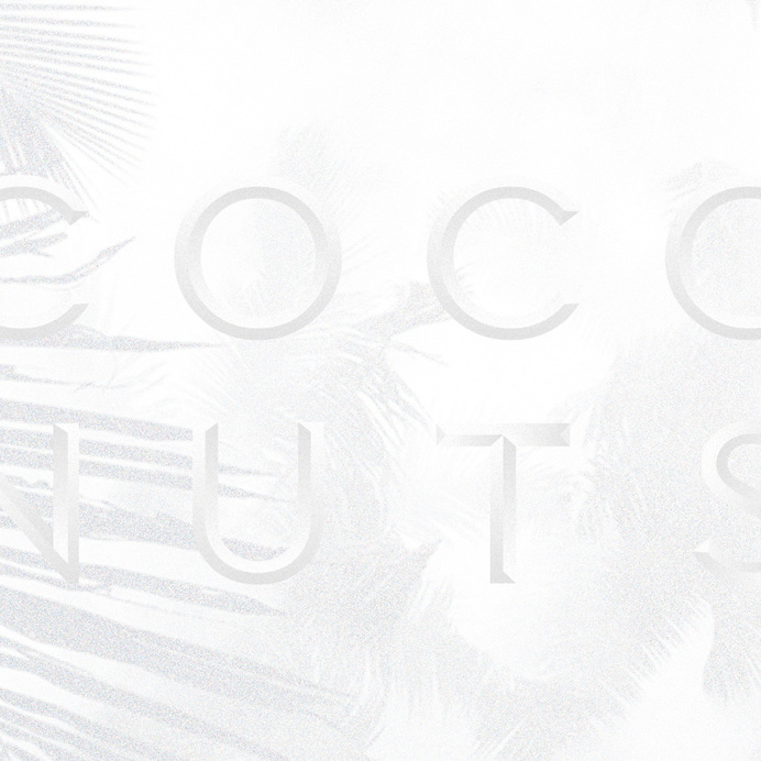 #vinyl #texture #coconuts #typography
