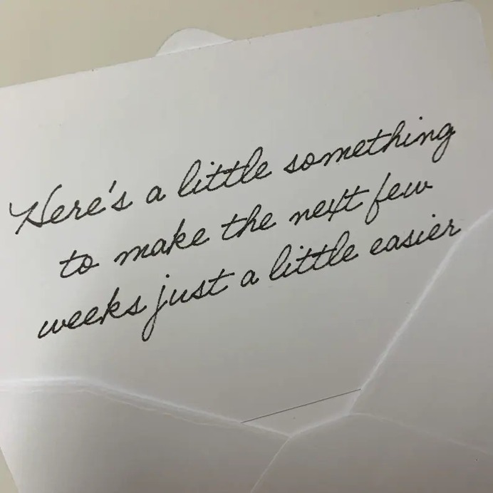 Feel good gift message