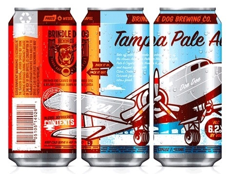 Brindle Dog Brewing Co. Can #packaging #beer #can #label