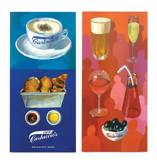 Carluccio's Menus | Irving #print #menu #restaurant #illustration