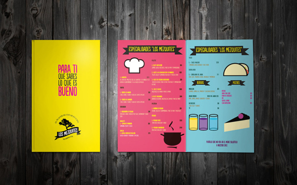 LOS MEZQUITES on Behance #menu
