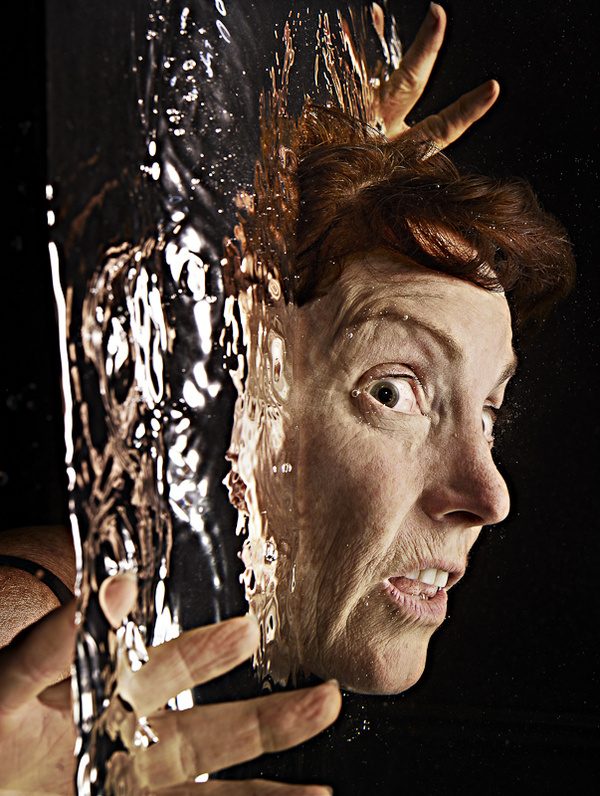Fish Heads on Behance by Tim Tadder #woman #wide #panic #underwater #eyed