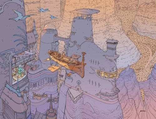 http://thecoolsumist.tumblr.com/tagged/illustration/page/5 #comic #illustration #moebius #drawing #psychedelic
