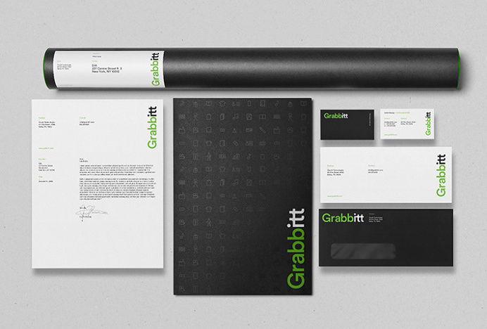 Grabbitt by DIA #branding #stationary