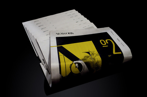 NEWWORK MAGAZINE on the Behance Network #type #newspaper #editorial #magazine