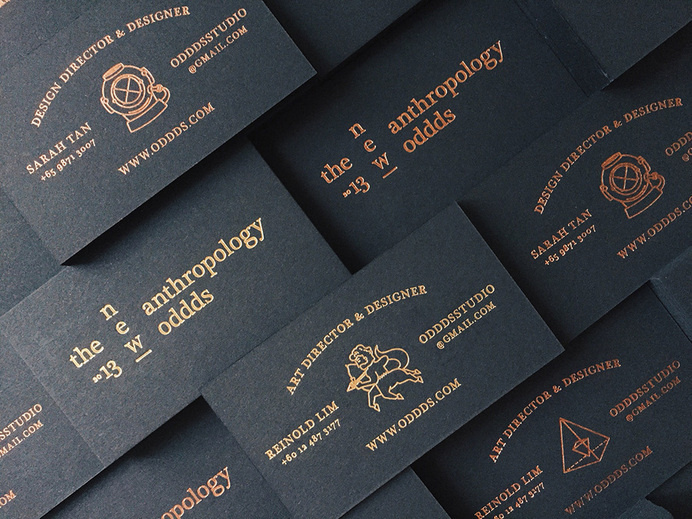 ODDDS studio via www.mr-cup.com #type #printing #foil