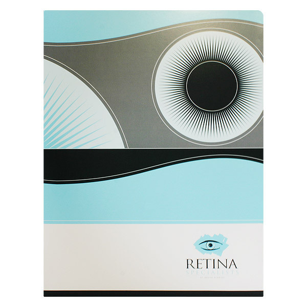 Retina Ophthalmologist Presentation Folder #folders #design #presentation #eyeball #eye #retina #circle #folder