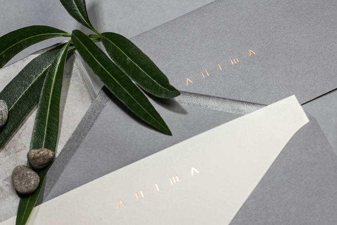 Anima Restaurant branding HOCHBURG Design Stuttgart Germany mindsparkle mag grey eat luxury corporate design stationery identity business ca