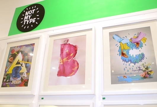 Creative Review - Not My Type exhibition #letters #my #not #jonathan #type #costello