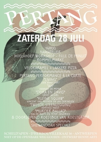 Pertang - Benny Arts #antwerp #flyer #fruit #benny #arts #pertang