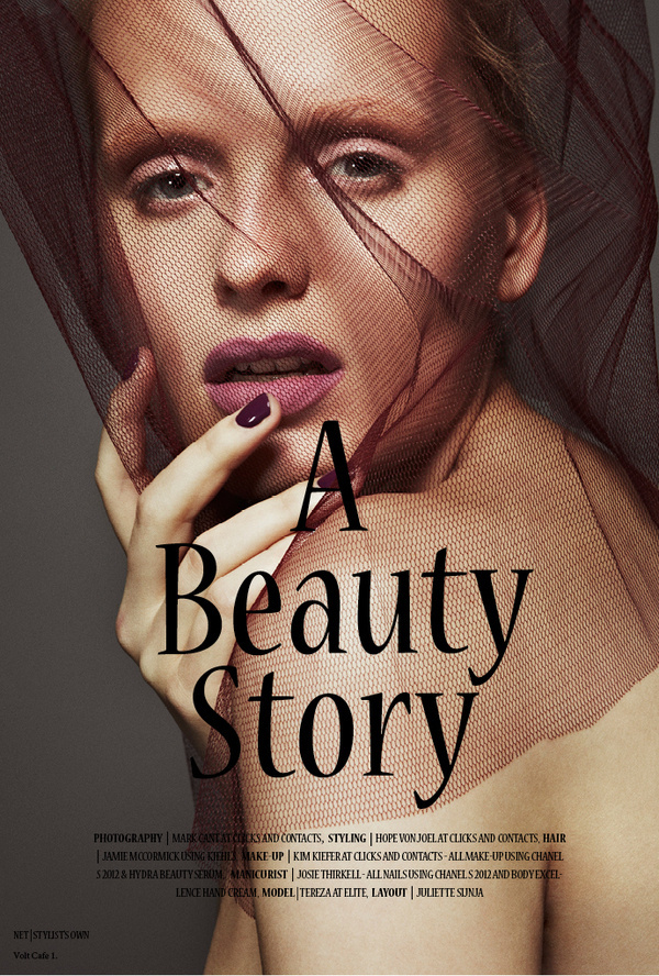 A Beauty Story #styling #layou #volt #cafe #photography #fashion #magazine #beauty