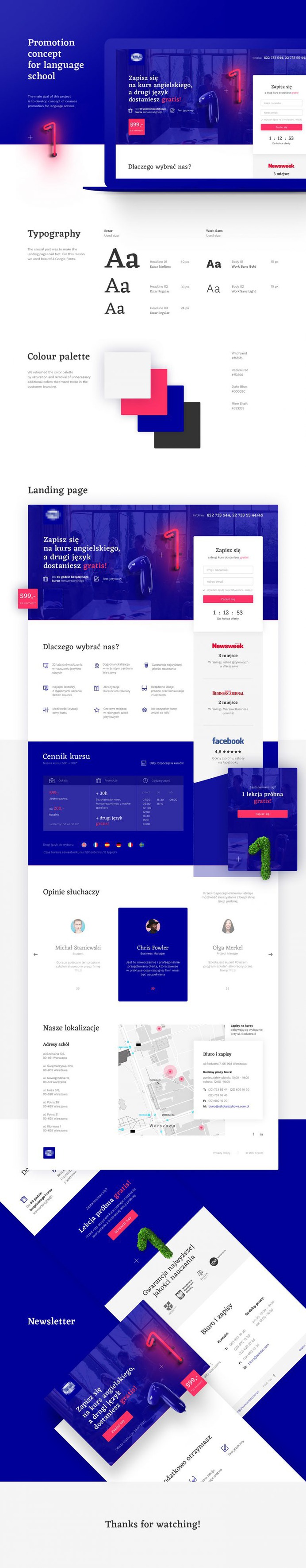 Promotion concept for language school