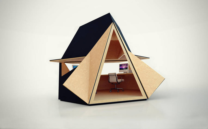 Unique Portable Wooden Home Office #WoodenHome #Portable