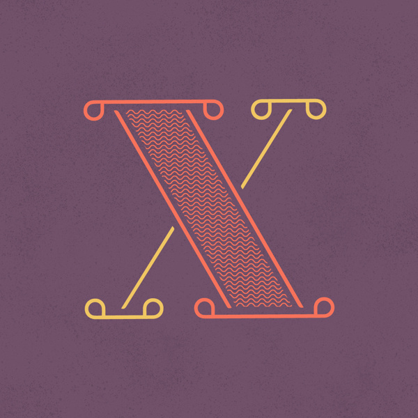x - Heymikel #typographie #type #letters #lettering #heymikel #illustration