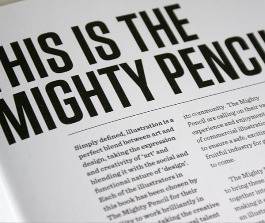 The Mighty Pencil #design #graphic #editorial