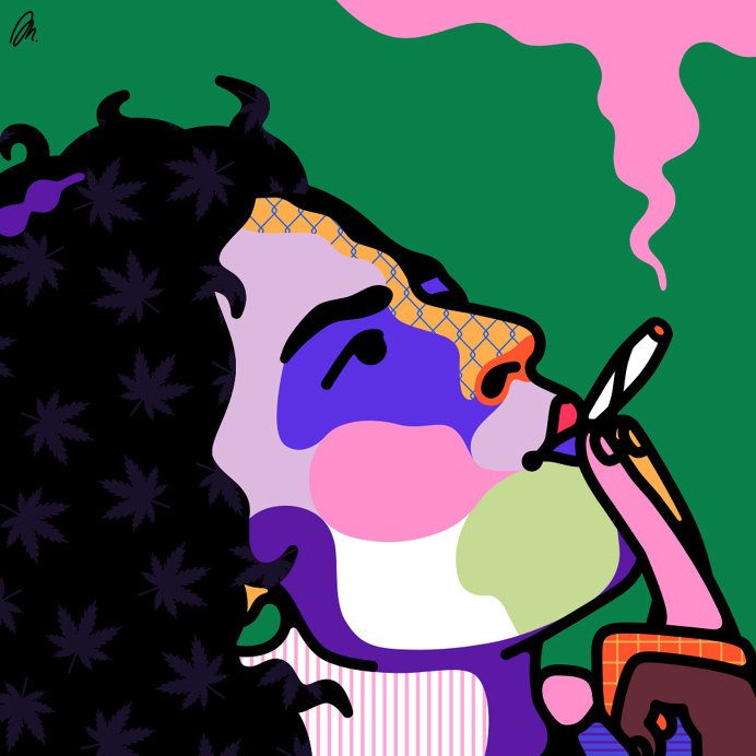 Broad City Ilana by @mkrnld #broadcity #illustration #portrait #pattern #mkrnld