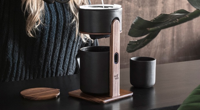 A pour over coffee maker with design in mind