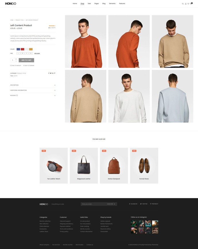 #Hongo #WooCommerce #WordPress Theme for #Lifestyle Product Page by #ThemeZaa