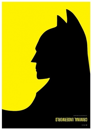 Batman vs. Penguin – Hero & Villain Poster Series by Simon C Page #comics #batman