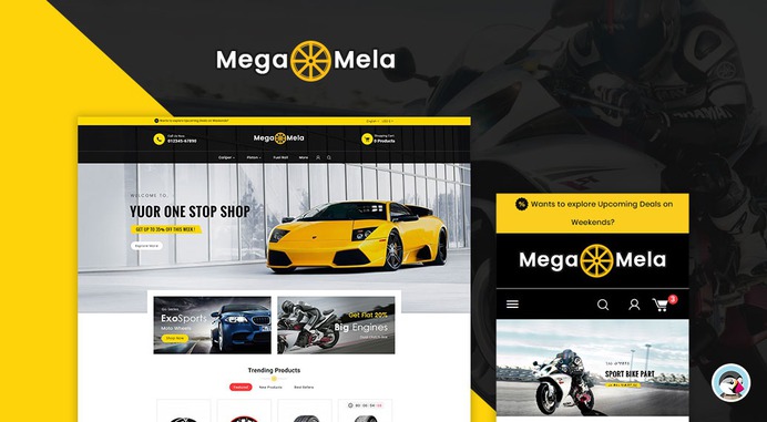 #Auto #Mega Mela #Parts - #Prestashop #Responsive #Theme | #TemplateTrip #eCommerce #Website #Design #Template