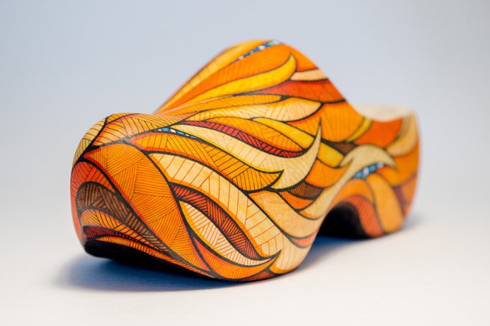 Wieden Kennedy Amsterdam // Clogwork Orange on Behance #orange #art #lines #shoes #hot