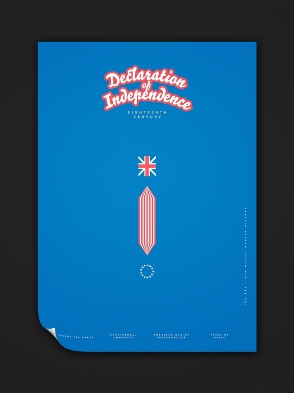 Minimalist Modern History 15c–19c on the Behance Network #history #modern #lee #wonchan #minimal #poster #minimalist #typography