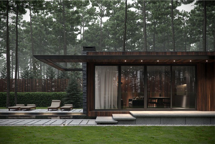 Forest House by Bezmirno Architects - InteriorZine