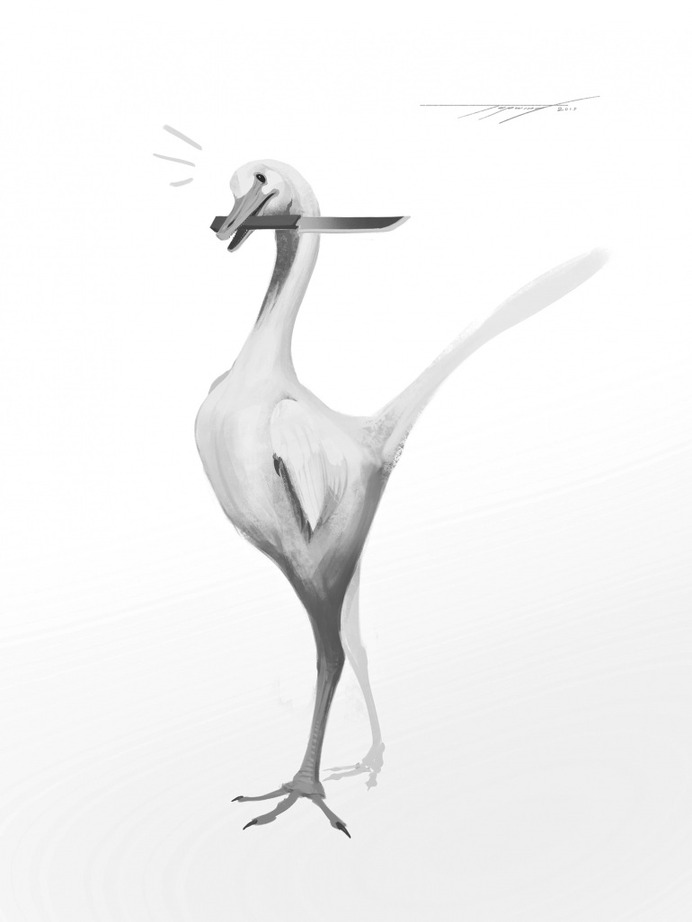 Draw Dinovember day 12 Halszka Raptor by Tapwing